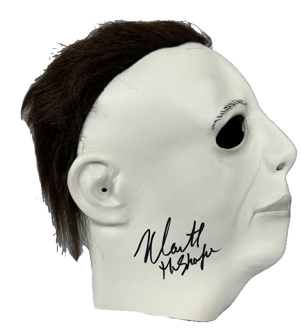 Nick Castle signed inscribed Halloween Mask Beckett Michael Myers