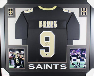 Drew Brees autographed signed framed jersey NFL New Orleans Saints BAS