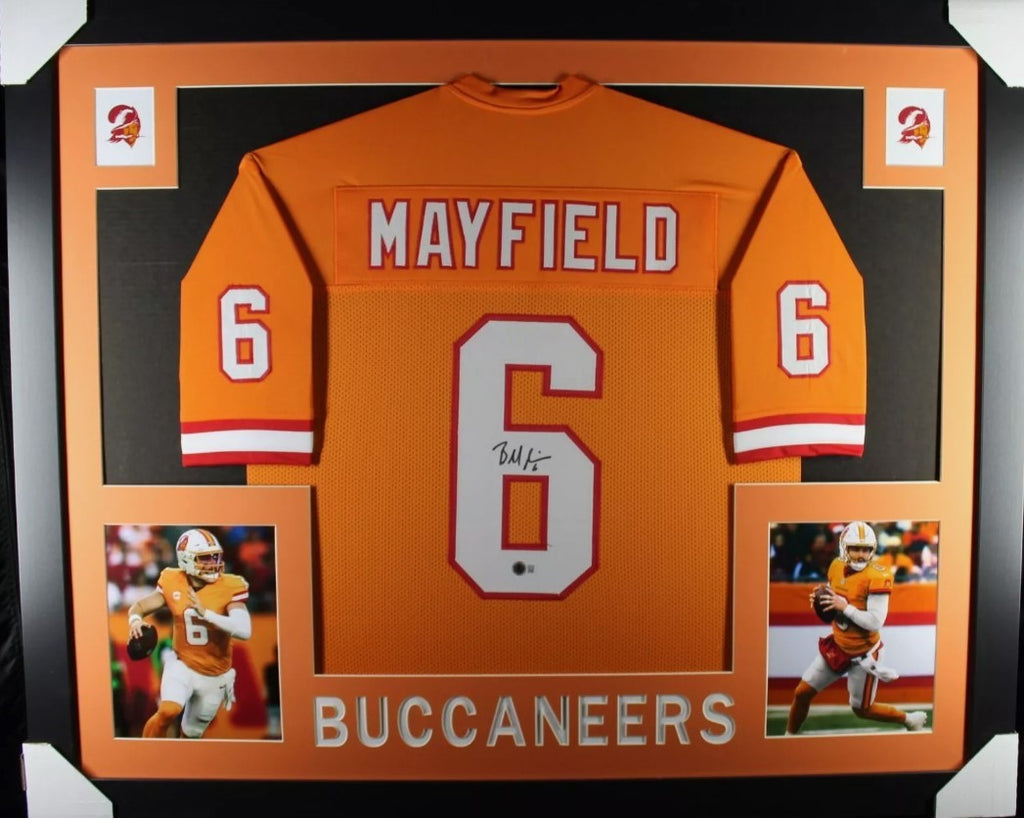 Baker Mayfield autographed signed framed jersey NFL Tampa Bay Buccaneers BAS