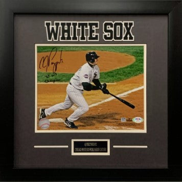 AJ Pierzynski autographed signed framed 8x10 photo MLB Chicago White Sox PSA COA