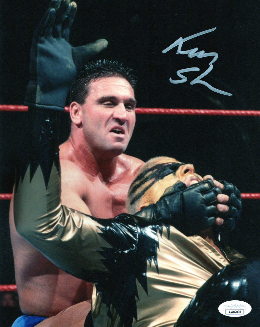 Ken Shamrock autographed signed 8x10 photo WWE UFC JSA COA