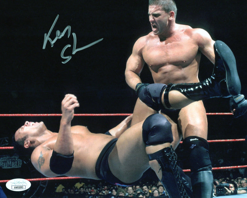 Ken Shamrock autographed signed 8x10 photo WWE UFC JSA COA