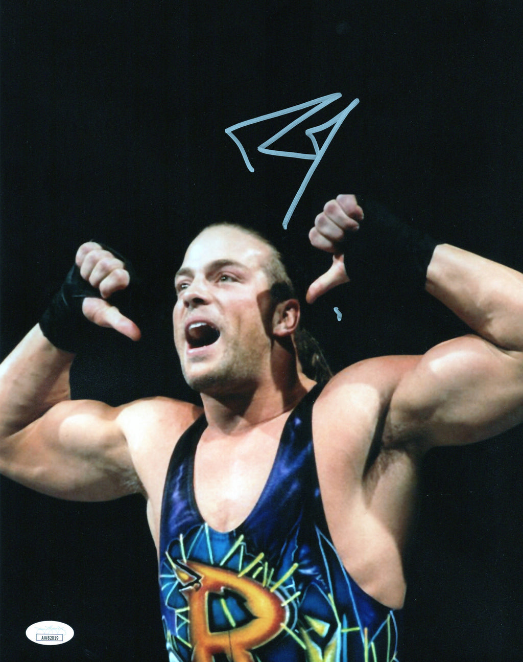 Rob Van Dam autographed signed 11x14 photo RVD WWE JSA COA