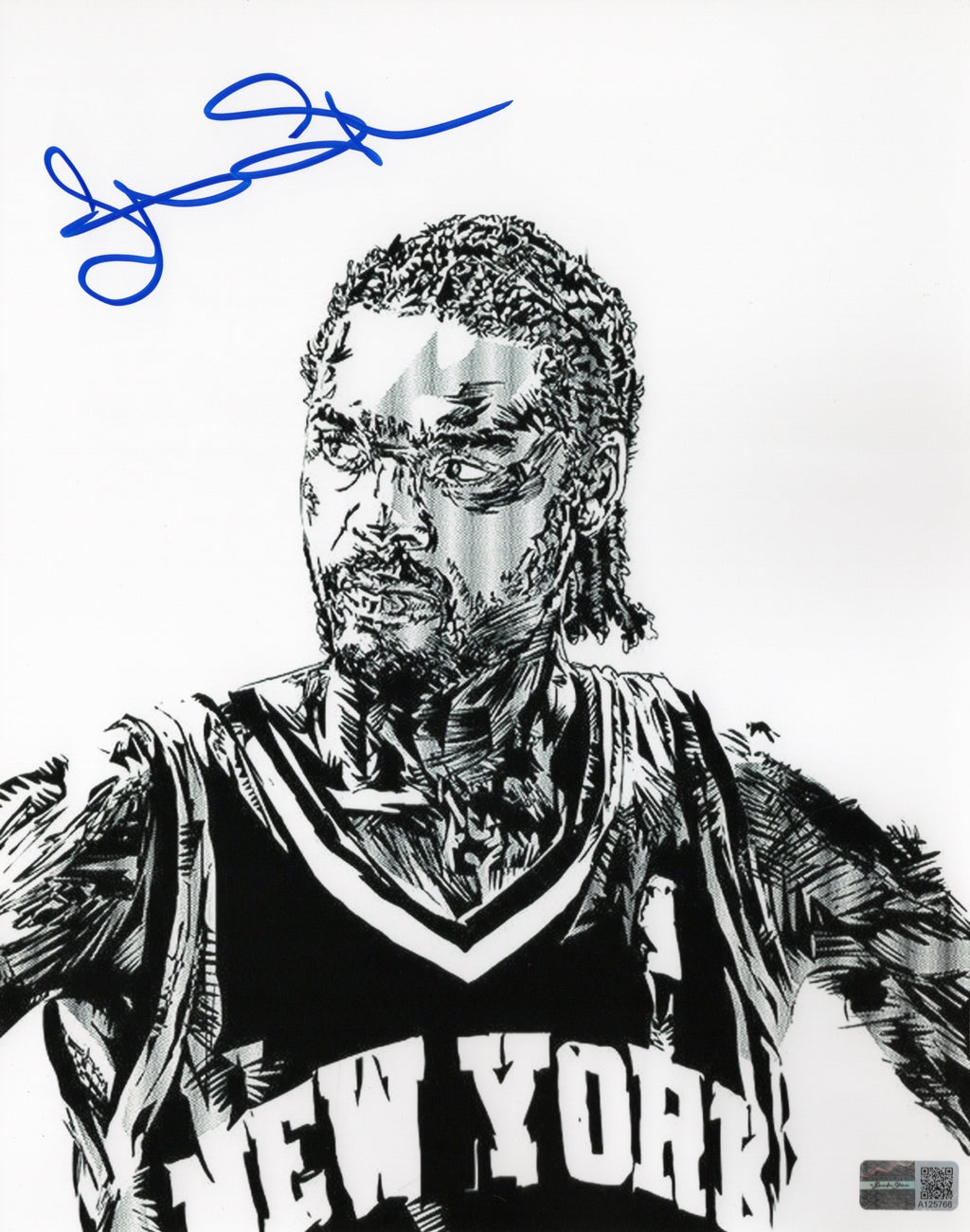 Latrell Sprewell autographed signed 8x10 photo NBA New York Knicks Steiner