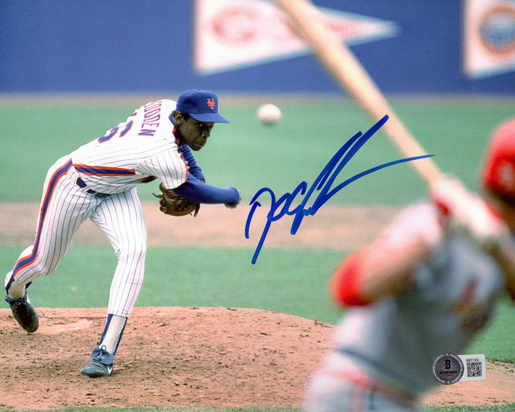 Doc Gooden autographed signed 8x10 photo MLB New York Mets BAS