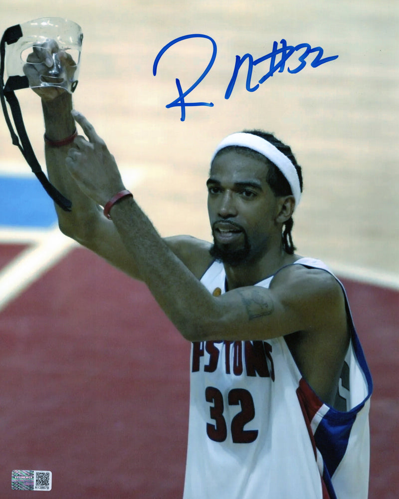 Richard "RIP" Hamilton autographed signed 8x10 photo NBA Detroit Pistons Steiner