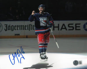 Vincent Trochek autographed signed 8x10 photo NHL New York Rangers BAS