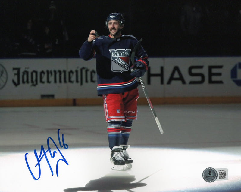 Vincent Trochek autographed signed 8x10 photo NHL New York Rangers BAS