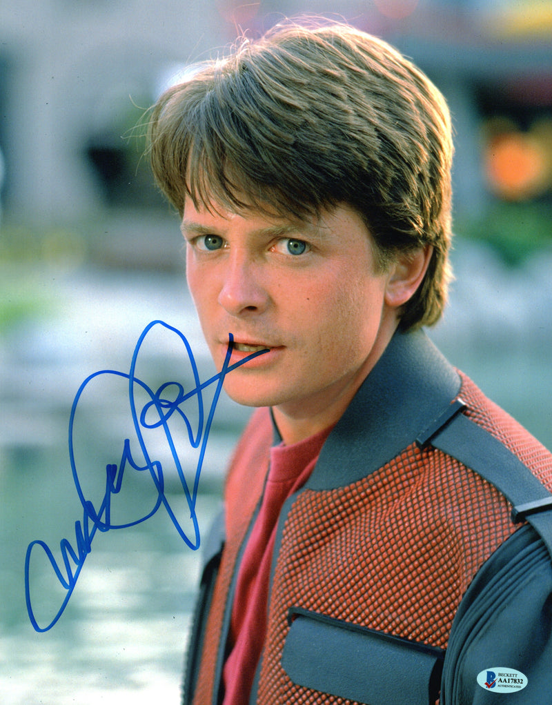 Michael J. Fox autographed signed 11x14 JSA COA Back To The Future