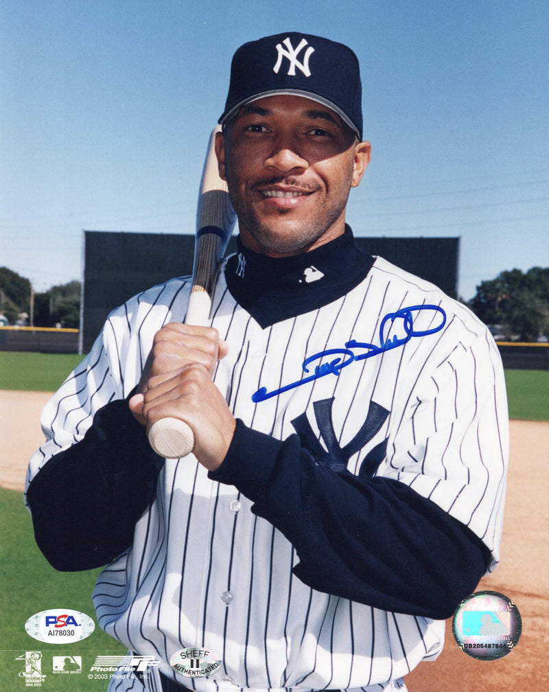 Garry Sheffeild autographed signed 8x10 photo MLB New York Yankees PSA COA