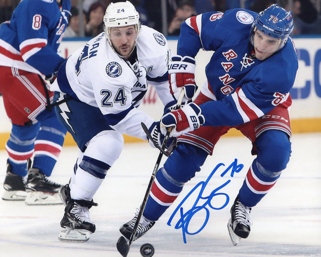 Brady Skjei autographed signed 8x10 photo NHL New York Rangers JAG