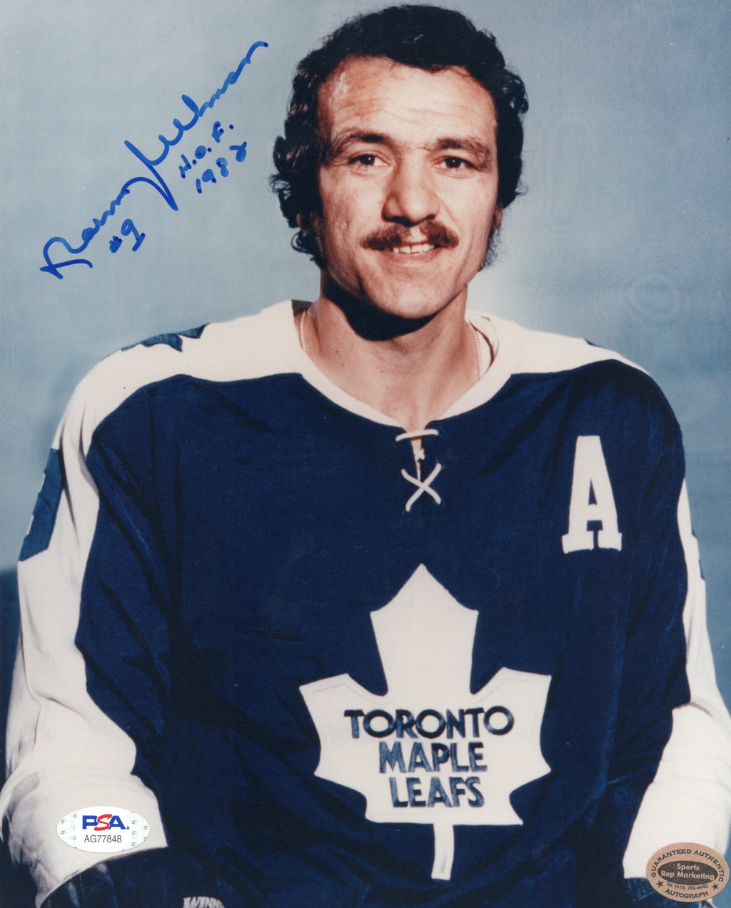 Norm Ullman autographed signed inscribed 8x10 photo NHL Toronto Maple Leaf PSA