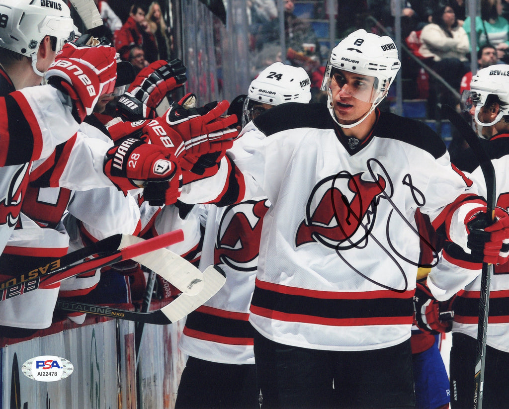 Dainius Zubrus autographed signed 8x10 photo NHL New Jersey Devils PSA COA