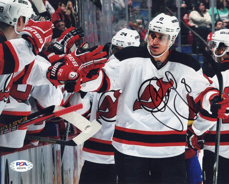 Dainius Zubrus autographed signed 8x10 photo NHL New Jersey Devils PSA COA