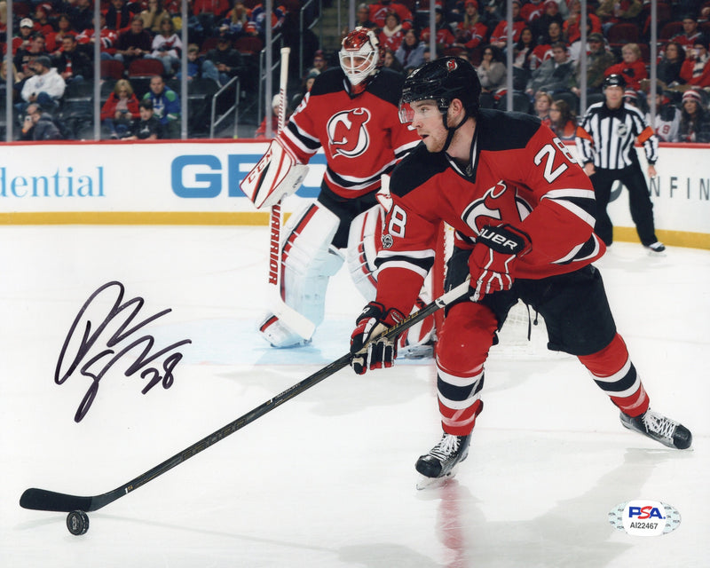 Damon Severson autographed signed 8x10 photo NHL New Jersey Devils PSA COA