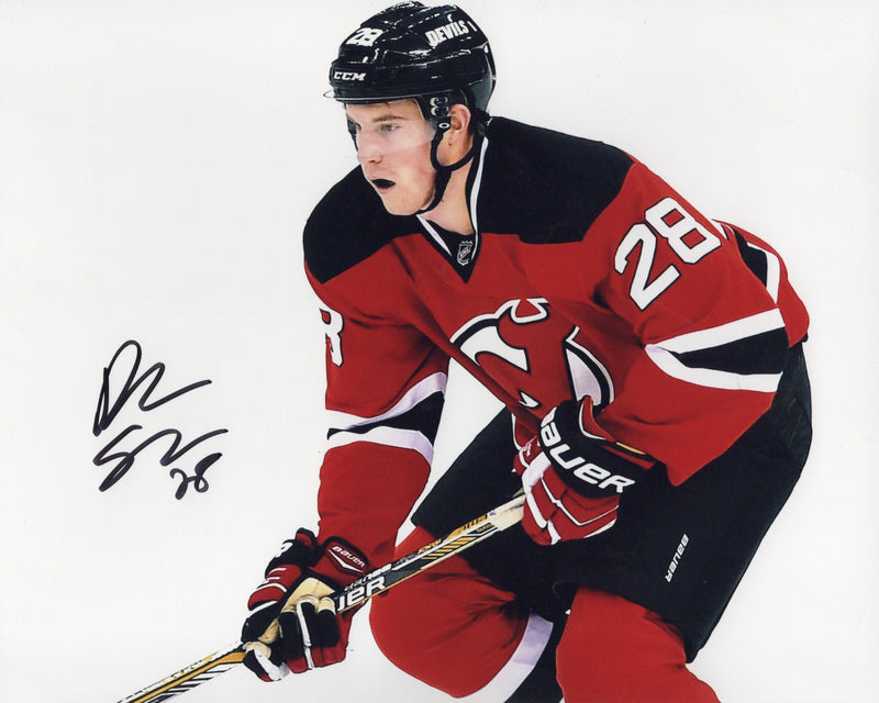 Damon Severson autographed signed 8x10 photo NHL New Jersey Devils JAG