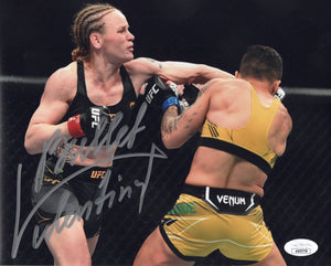 Valentina Shevchenko autographed inscribed 8x10 photo UFC The Bullet JSA COA