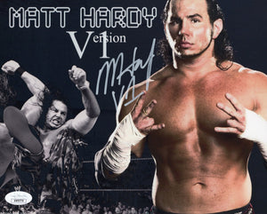 Matt Hardy autographed signed 8x10 photo TNA WWE JSA COA