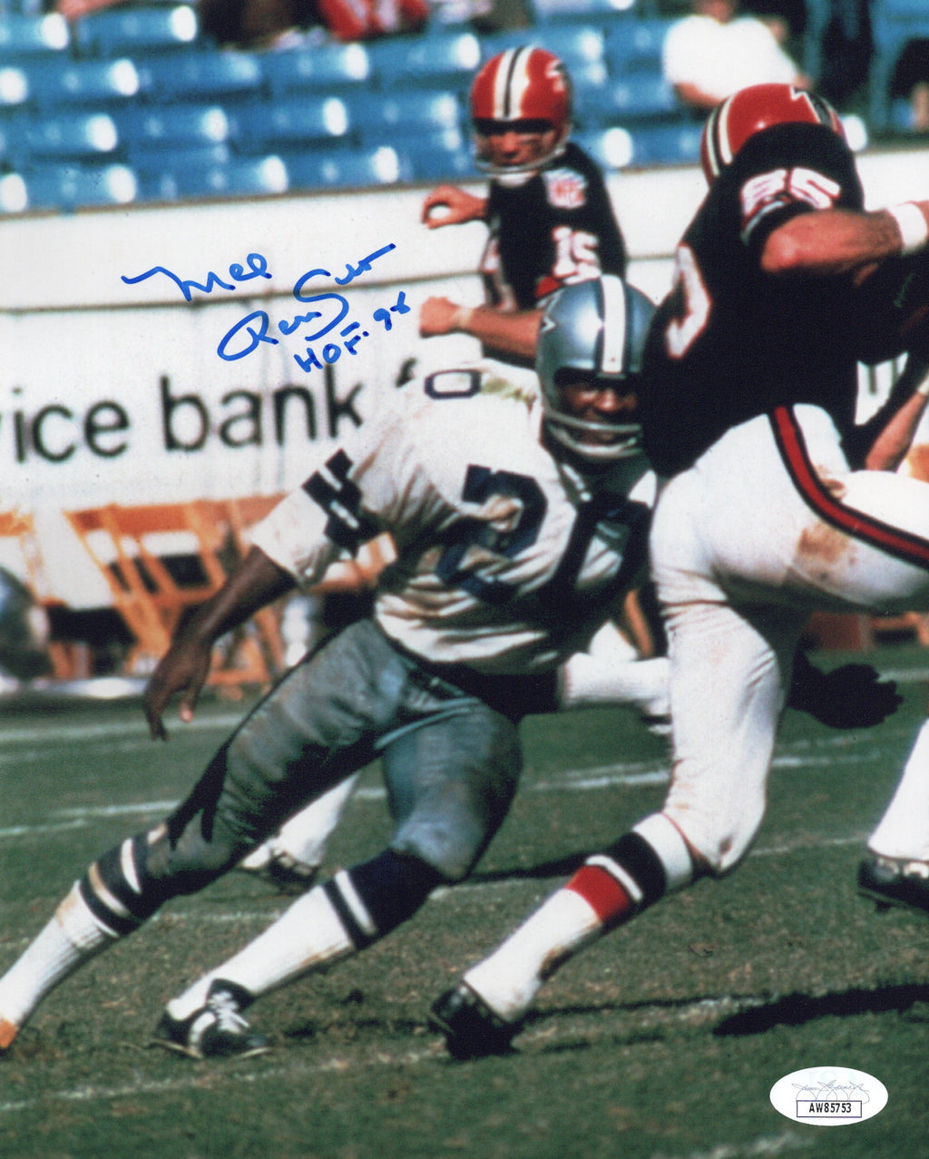 Mel Renfro autographed inscribed 8x10 photo NFL Dallas Cowboys JSA COA