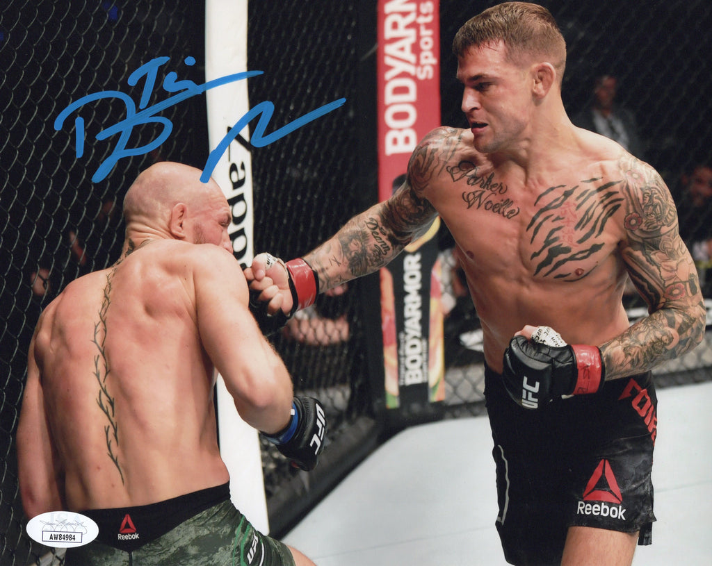 Dustin Poirier autographed signed 8x10 photo UFC JSA COA Conor Mcgregor