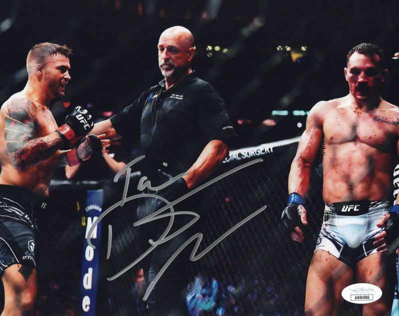 Dustin Poirier autographed signed 8x10 photo UFC JSA COA Michael Chandler