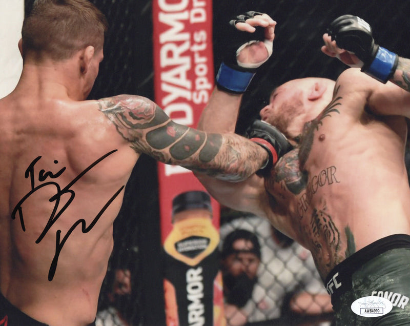 Dustin Poirier autographed signed 8x10 photo UFC JSA COA Conor Mcgregor