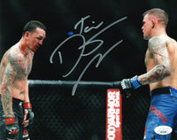 Dustin Poirier autographed inscribed 8x10 photo UFC JSA COA Max Holloway