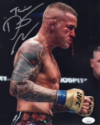 Dustin Poirier autographed inscribed 8x10 photo UFC JSA COA The Diamond