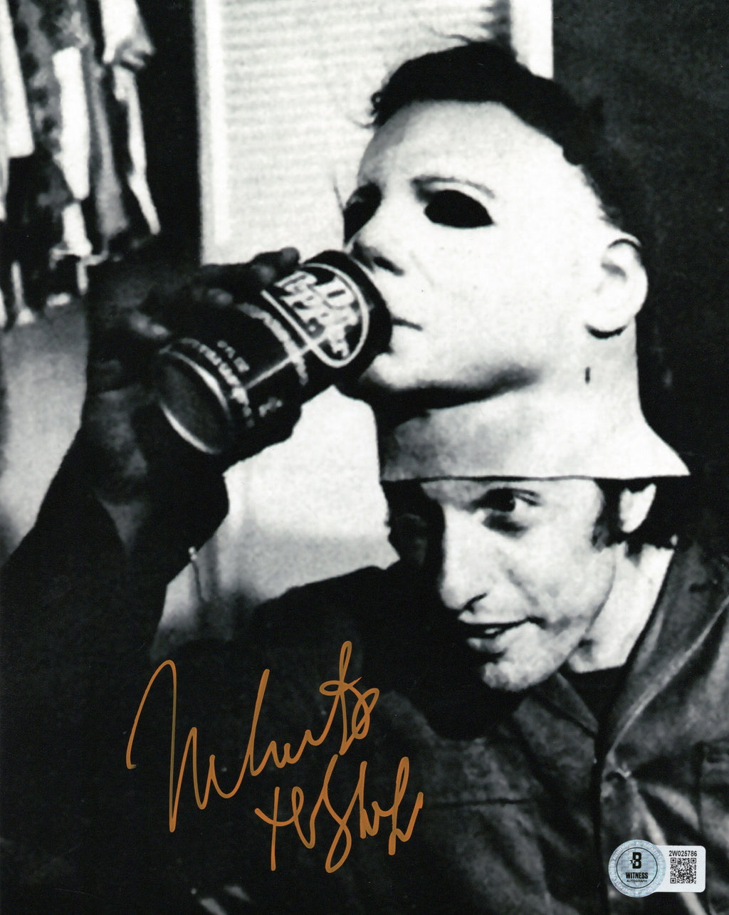 Nick Castle autographed inscribed 8x10 photo Halloween Beckett Michael Myers