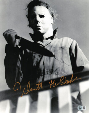 Nick Castle autographed inscribed 11x14 photo Halloween Beckett Michael Myers