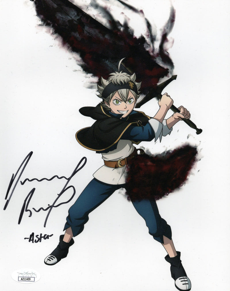 Dallas Reid autographed signed inscribed 8x10 photo Black Clover JSA COA Asta