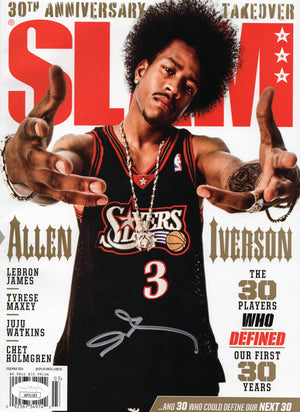 Allen Iverson autographed signed magazine Philadelphia 76ers NBA JSA COA