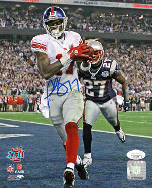 Plaxico Burress autographed signed 8x10 photo NFL New York Giants JSA COA