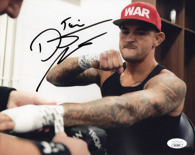 Dustin Poirier autographed inscribed 8x10 photo UFC JSA COA The Diamond