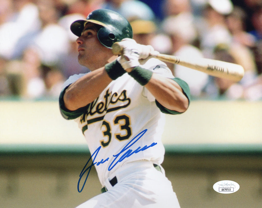 Jose Canseco autographed signed 8x10 photo MLB Oakland Athletics JSA COA