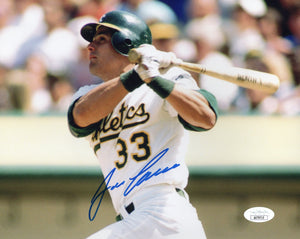 Jose Canseco autographed signed 8x10 photo MLB Oakland Athletics JSA COA