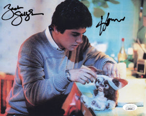 Zach Galligan Howie Mandel dual autographed signed 8x10 photo Gremlins JSA COA