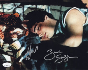 Zach Galligan Howie Mandel dual autographed signed 8x10 photo Gremlins JSA COA