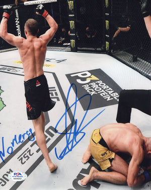 Petr Yan autographed signed inscribed 8x10 photo UFC PSA COA No Mercy Jose Aldo