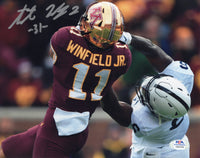 Antoine Winfield Jr. signed autographed 8x10 NCAA Minnesota Golden Gophers PSA