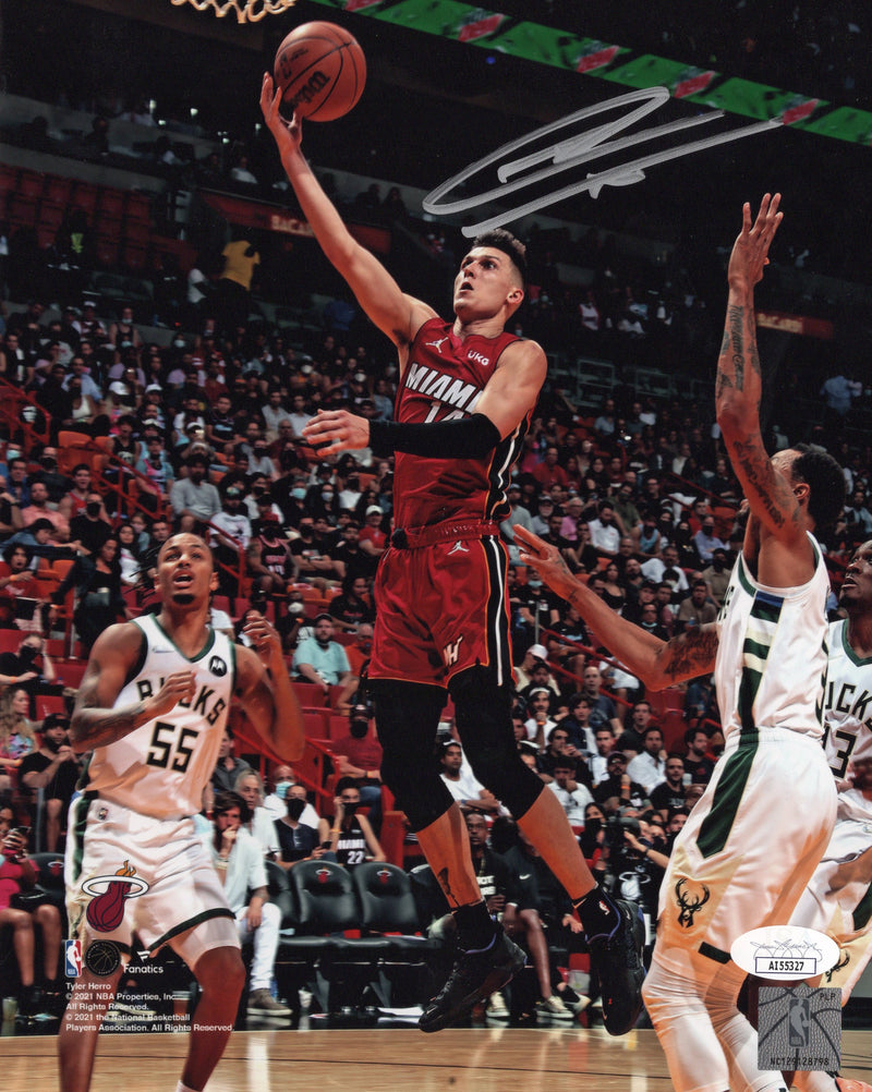 Tyler Herro autographed signed 8x10 photo NBA Miami Heat JSA COA