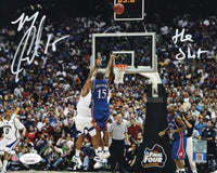 Mario Chalmers autographed signed inscribed 8x10 NCAA Kansas Jayhawks JSA COA