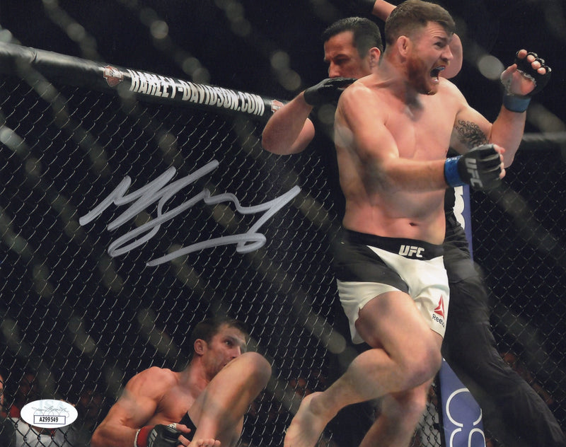 Michael Bisping autographed signed 8x10 photo The Count UFC JSA COA