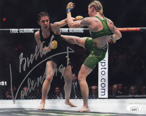 Valentina Shevchenko autographed inscribed 8x10 photo UFC The Bullet JSA COA Alexa Grasso