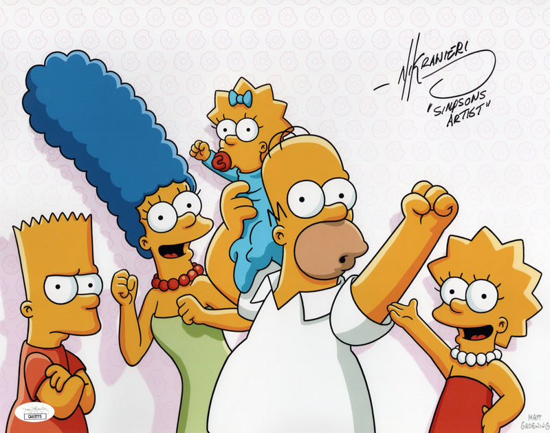 Nik Ranieri autographed signed inscribed 11x14 photo JSA COA The Simpsons