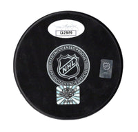 Morgan Frost autographed signed logo puck NHL Philadelphia Flyers JSA COA