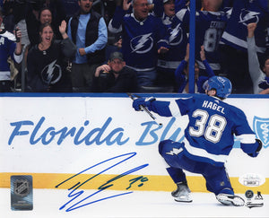 Brandon Hagel autographed signed 8x10 photo Tampa Bay Lightning JSA