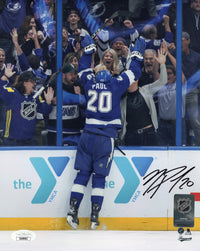 Nick Paul autographed signed 8x10 photo NHL Tampa Bay Lightning JSA COA