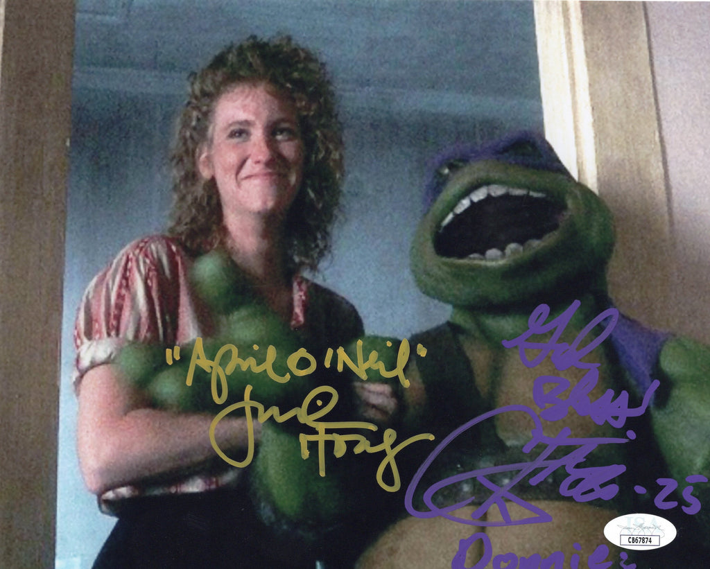 Corey Feldman & Judith Hoag autographed signed inscribed 8x10 photo JSA TMNT