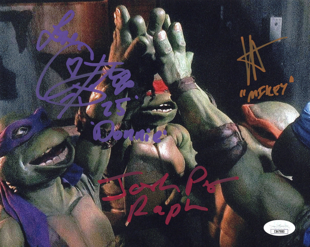 Feldman, Pais and Rist autographed signed inscribed 8x10 photo JSA COA TMNT